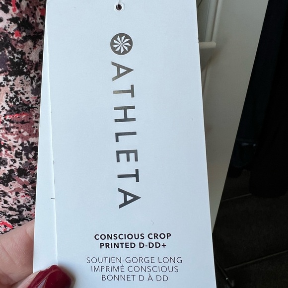 Athleta - NWT - 2X - Conscious Crop - Sports Bra - Multi Color - Removable Pads - Picture 5 of 11